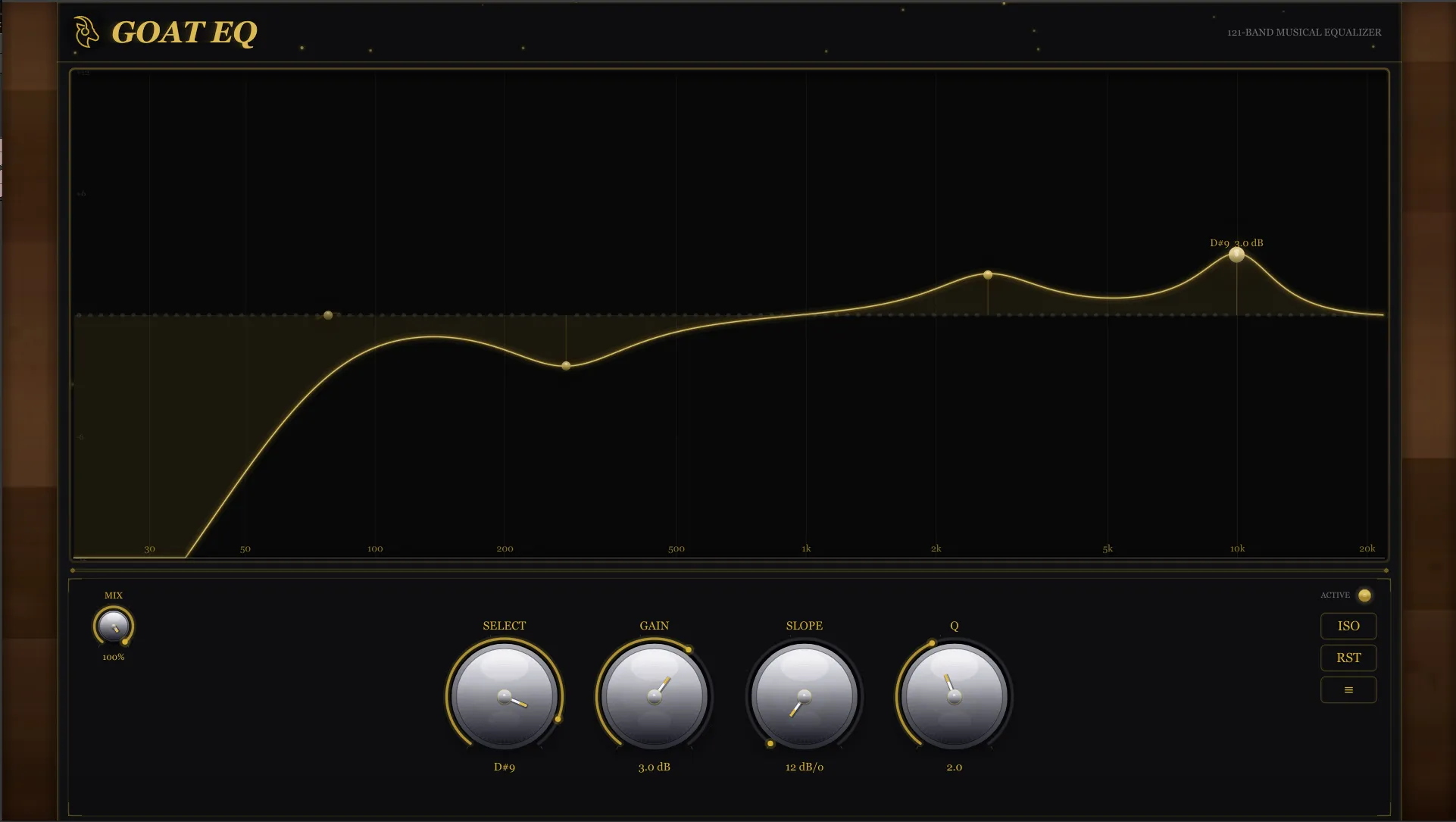 GOAT EQ Digital plugin interface
